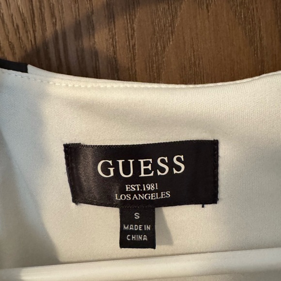 Guess White/Black Sleeveless Dress - Picture 2 of 3